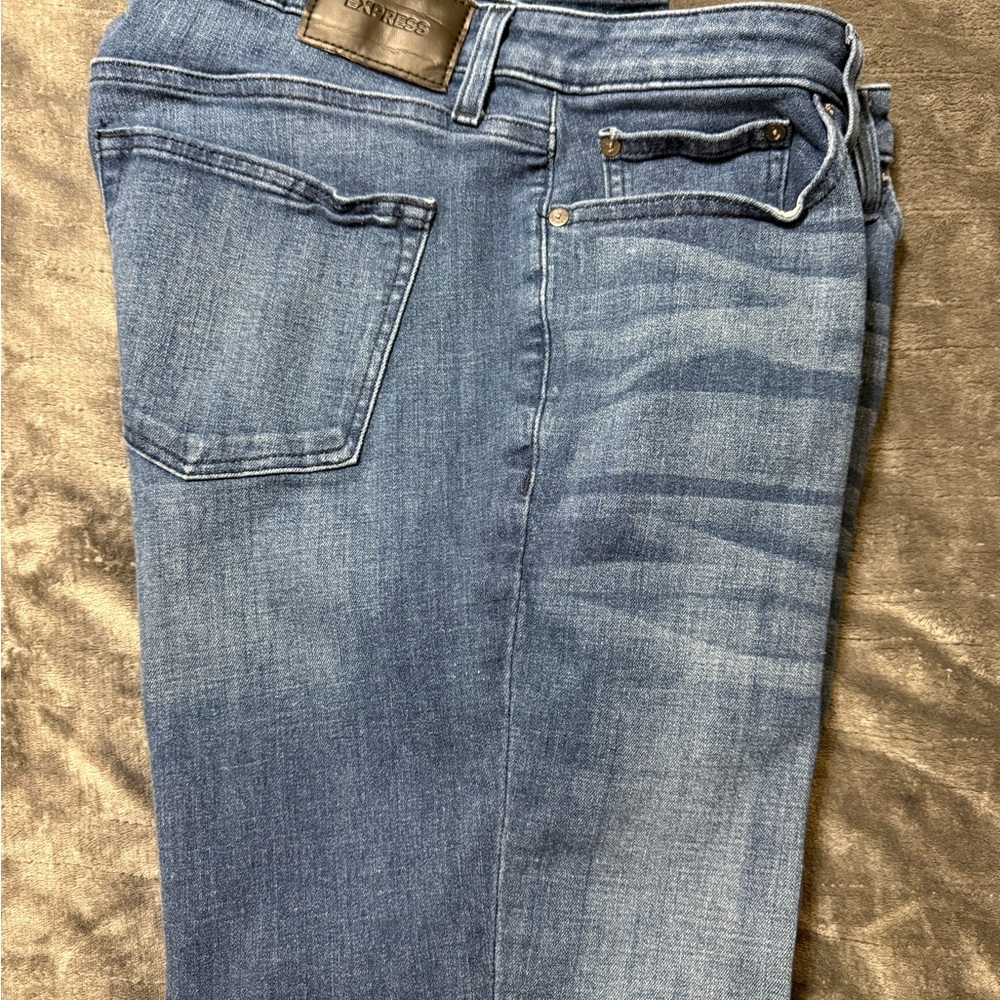 Express Men's Denim Slim Straight Jeans